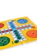 بازی فکری منچ و مار و پله پارچه ای (مهره درشت)